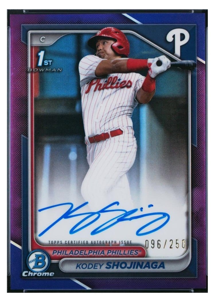 2024 Bowman Draft Chrome Prospect Autographs Kodey Shojinaga #CPA-KSH card