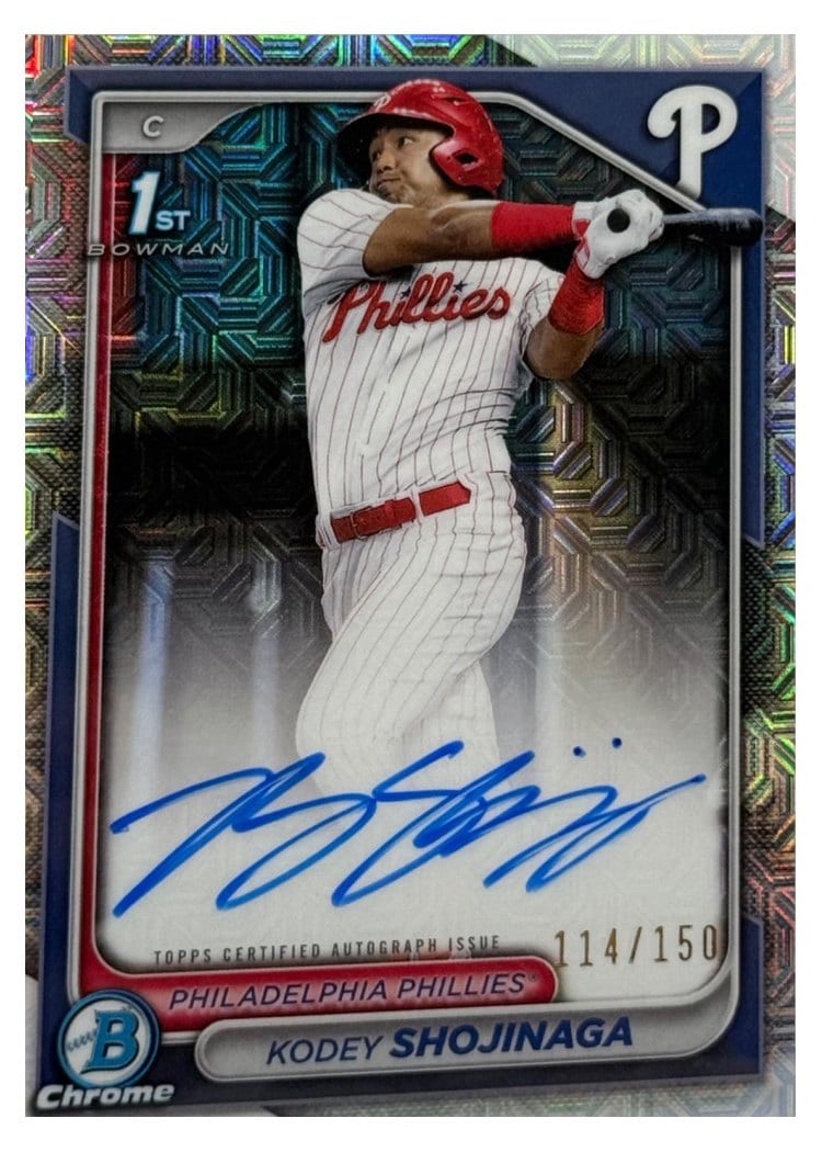 2024 Bowman Draft Chrome Prospect Autographs Kodey Shojinaga #CPA-KSH card