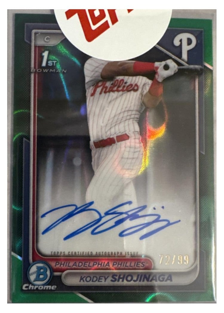 2024 Bowman Draft Chrome Prospect Autographs Kodey Shojinaga #CPA-KSH card