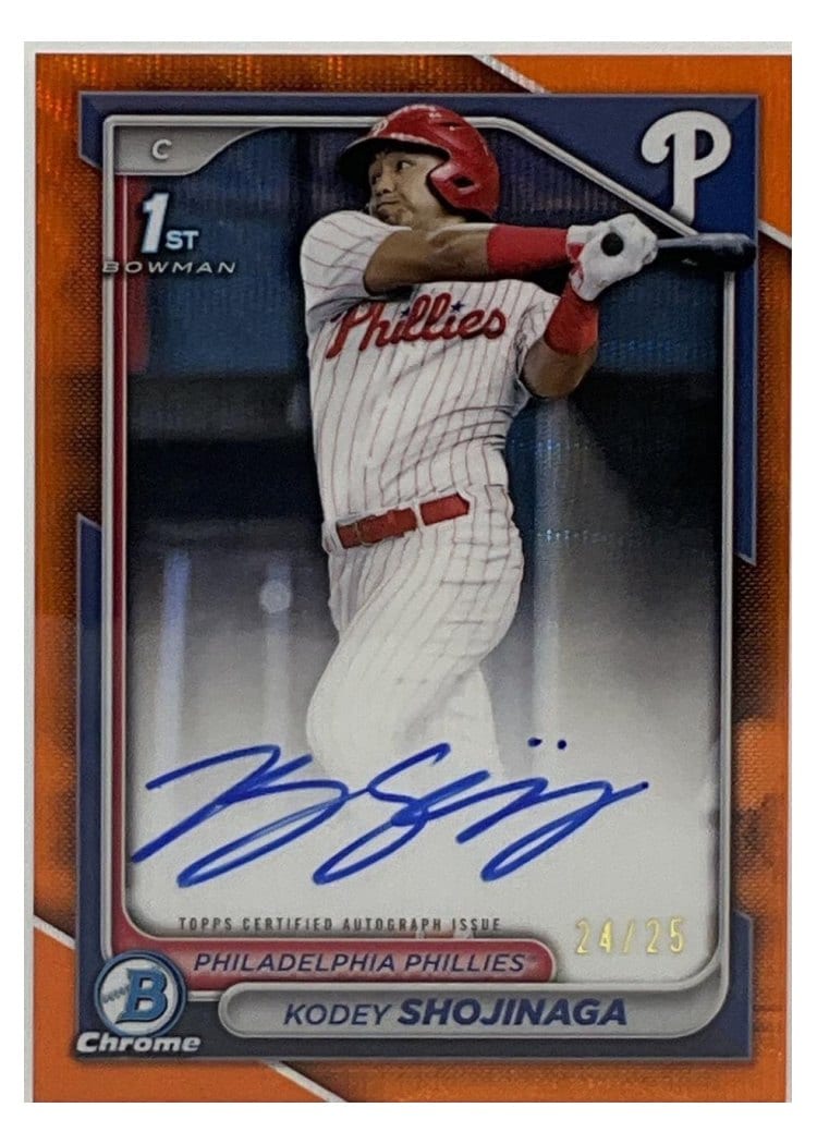 2024 Bowman Draft Chrome Prospect Autographs Kodey Shojinaga #CPA-KSH card
