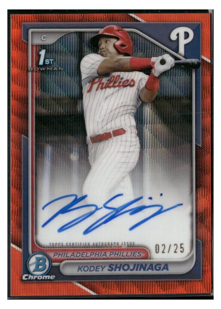 2024 Bowman Draft Chrome Prospect Autographs Kodey Shojinaga #CPA-KSH card