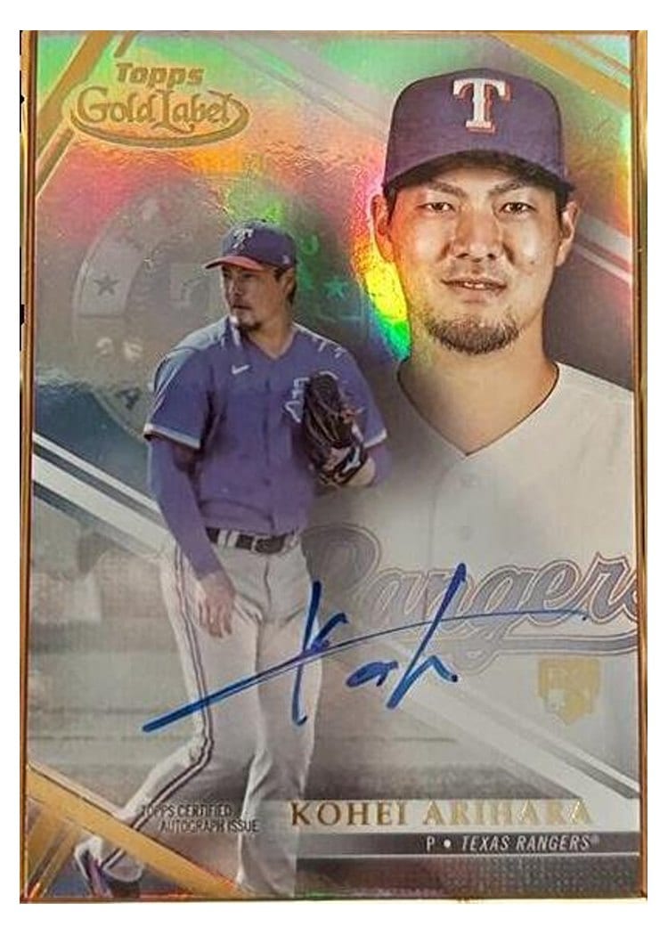 2021 Topps Gold Label Framed Autographs Kohei Arihara #FA-KA card