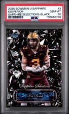 2025 Bowman University Chrome Sapphire Sapphire Selections Koi Perich #SS-3 card