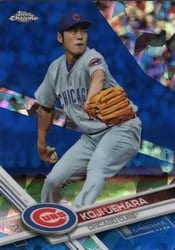2017 Topps Chrome Sapphire Edition Base Set Koji Uehara #393 card
