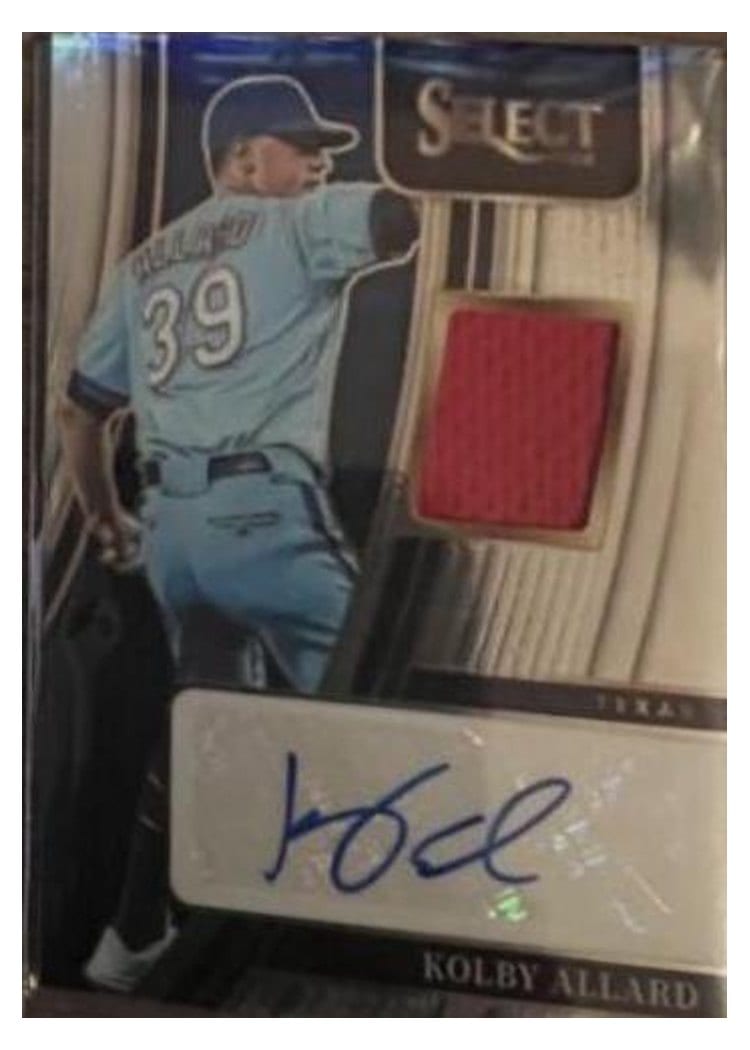 2022 Panini Select Signature Materials Kolby Allard #SM-KA card
