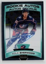 2019 O-Pee-Chee Platinum Rookie Autos Kole Sherwood #R-SH card