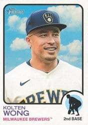 2022 Topps Heritage Base Set Kolten Wong #355 card