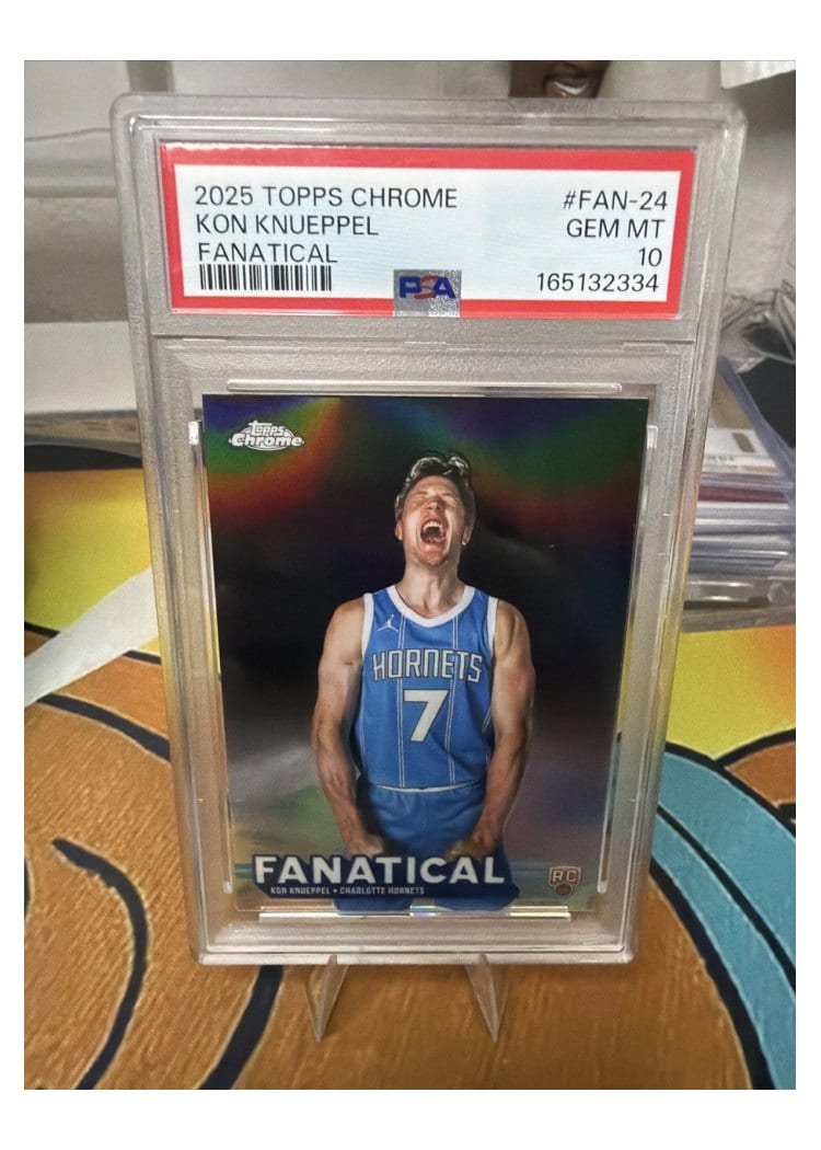 2025-26 Topps Chrome Fanatical Kon Knueppel #FAN-24 card
