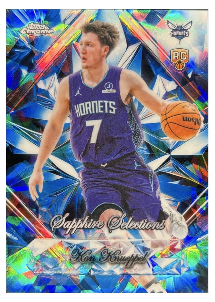 2025-26 Topps Chrome Sapphire Sapphire Selections Kon Knueppel #SS-4 card