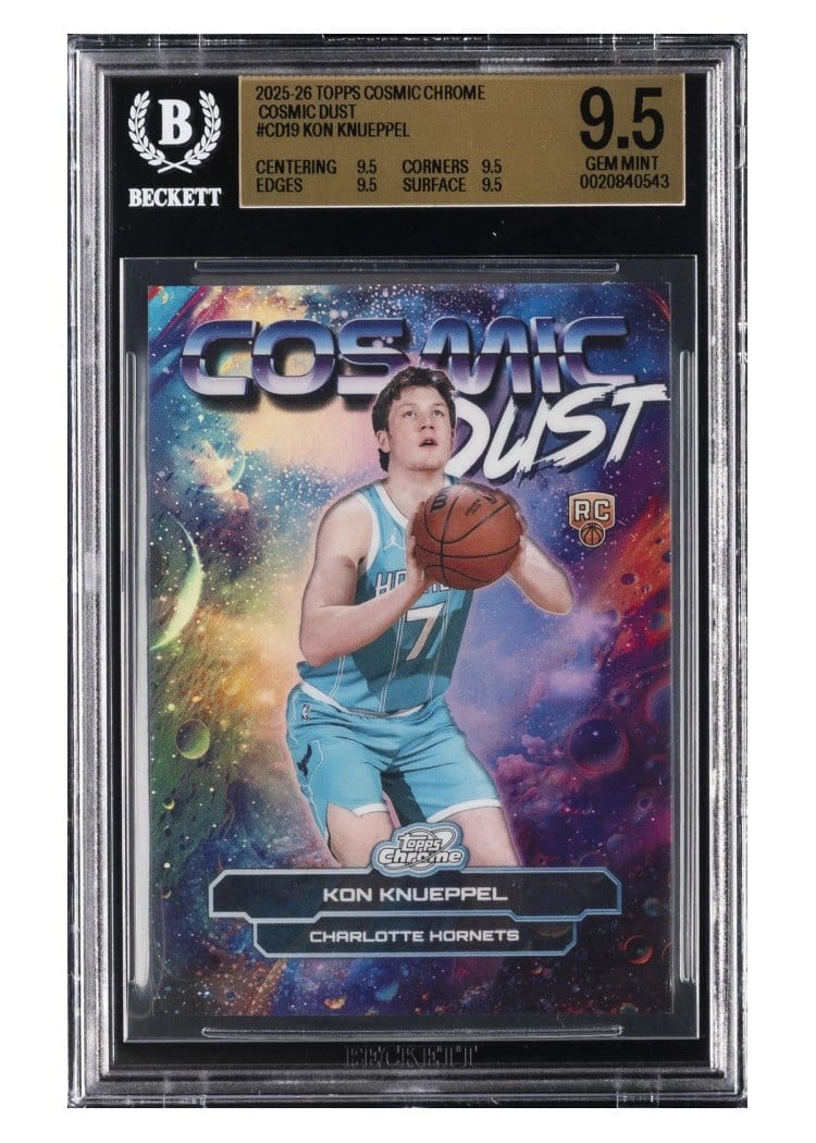 2025-26 Topps Cosmic Chrome Cosmic Dust Kon Knueppel #CD-19 card