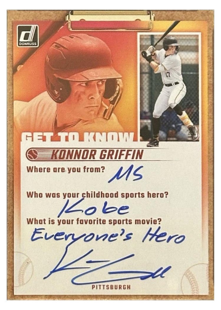 2025 Donruss Get To Know Konnor Griffin #GTK-KG card