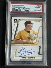 2025 Donruss Next Day Autographs Konnor Griffin #ND-KG