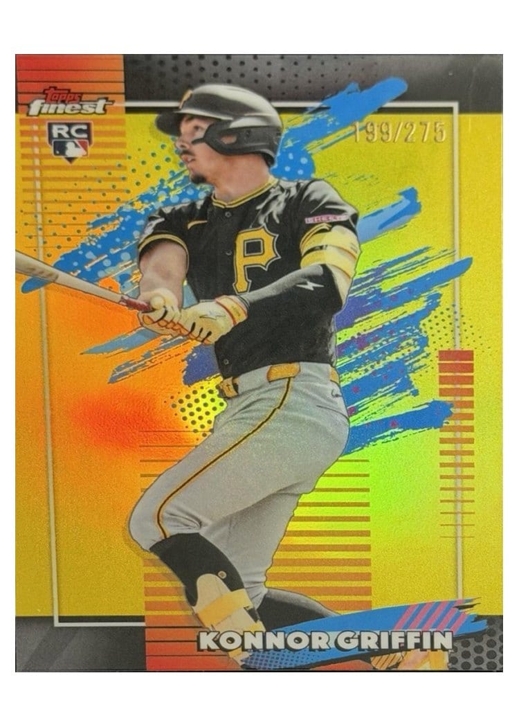 2026 Topps Finest Konnor Griffin Yellow Refractor #139 card