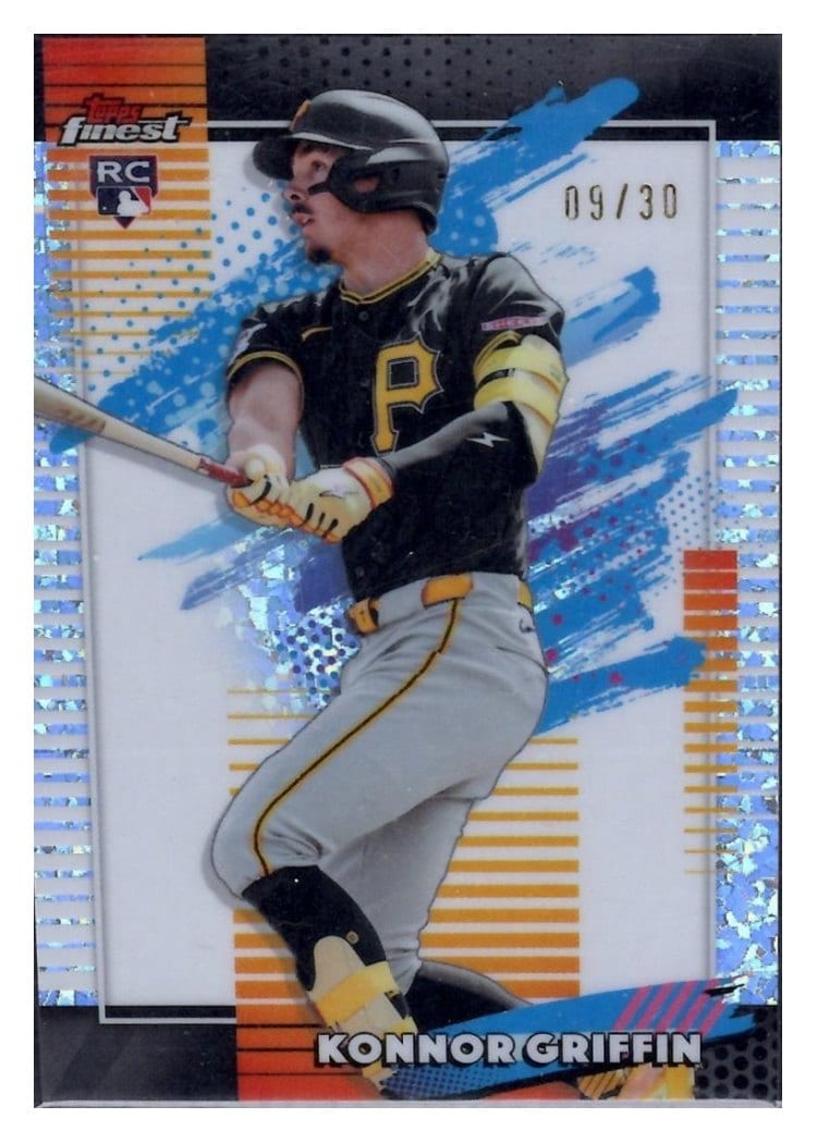 2026 Topps Finest Konnor Griffin White Mini Diamond Refractor #139 card