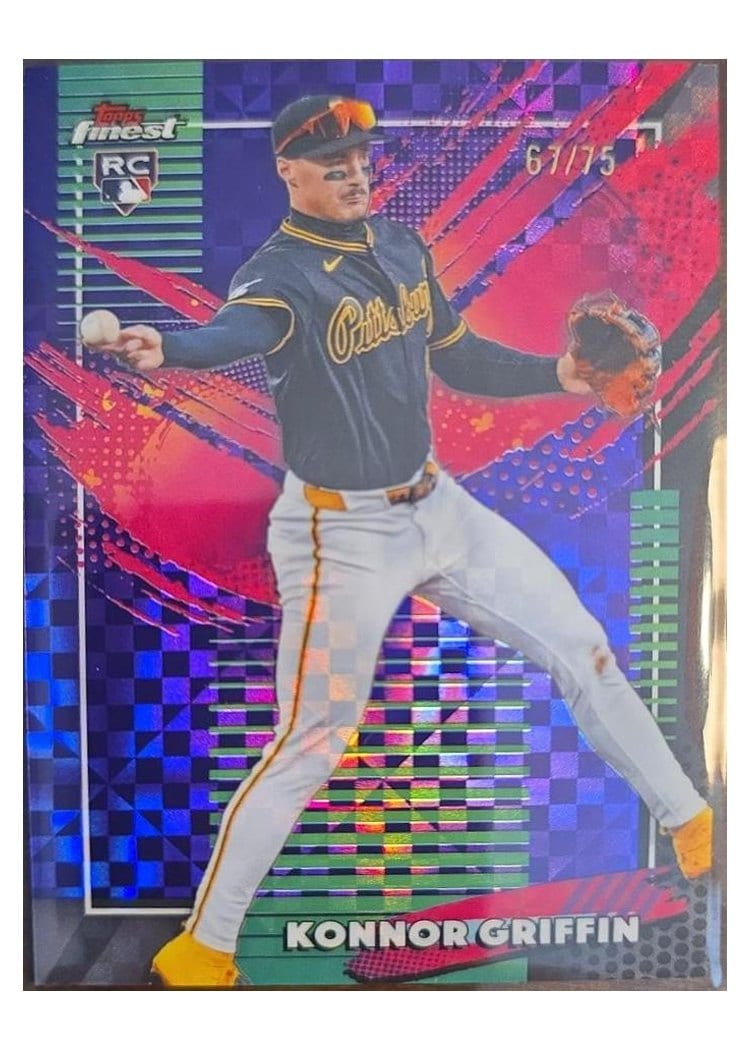 2026 Topps Finest Konnor Griffin Purple X-Fractor #268 card