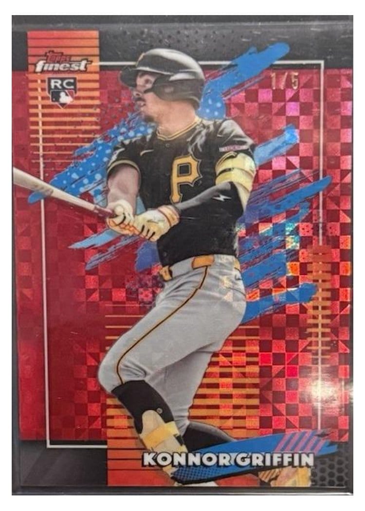 2026 Topps Finest Konnor Griffin Red X-Fractor #6 card