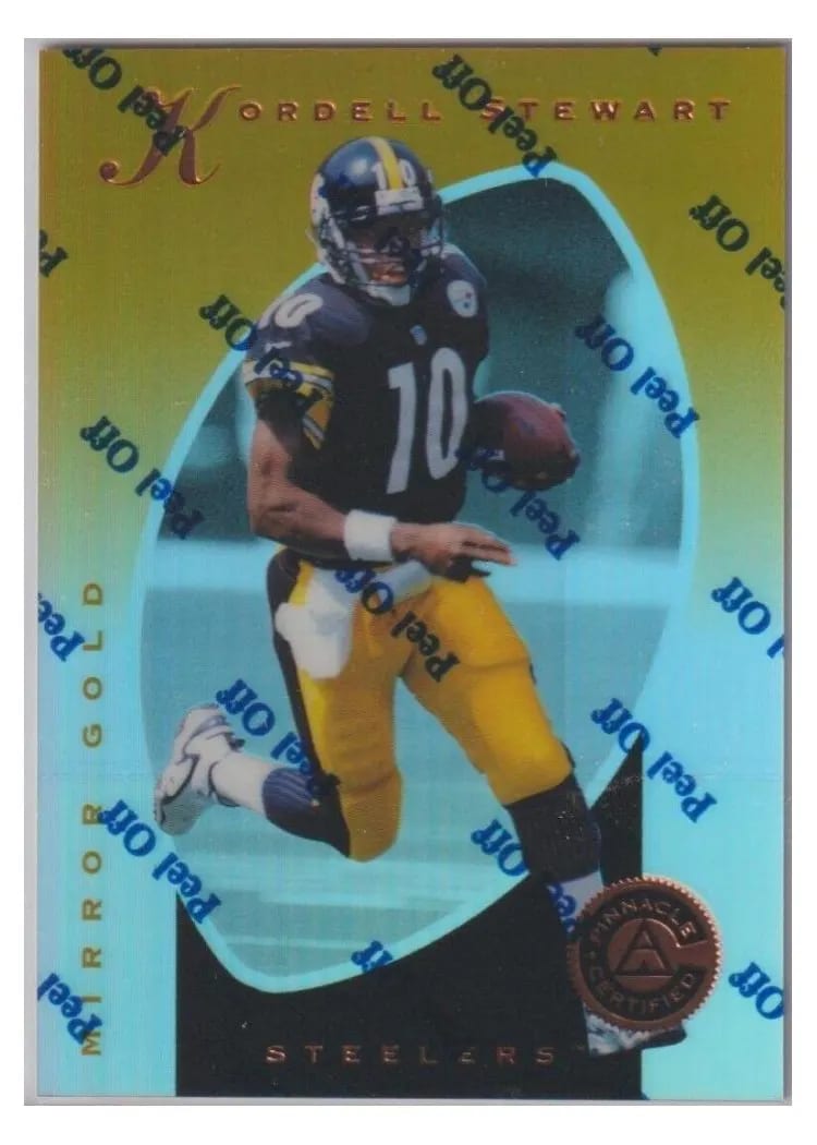 1997 Pinnacle Certified Kordell Stewart Mirror Gold #25 card