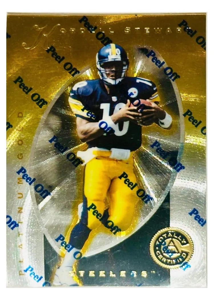 1997 Pinnacle Totally Certified Kordell Stewart Platinum Gold #25 card