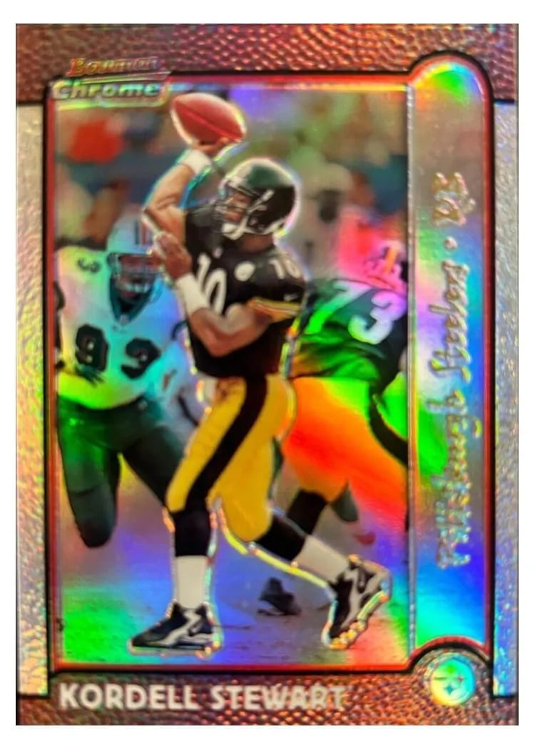1999 Bowman Chrome Kordell Stewart #124 card