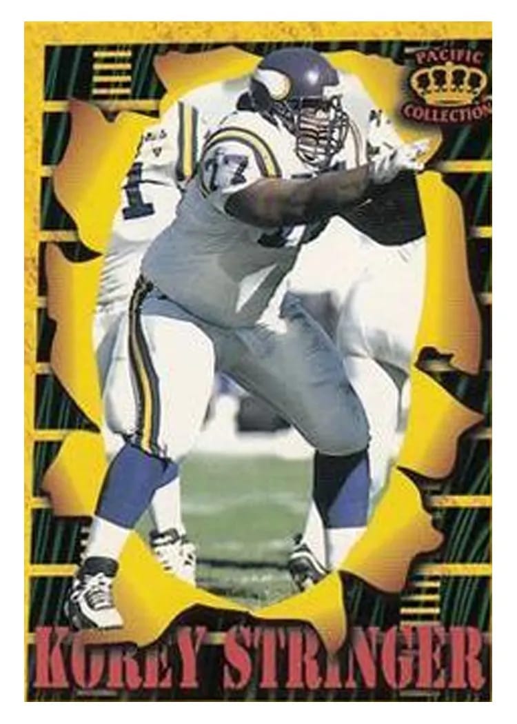 1996 Pacific Invincible Smash Mouth Korey Stringer #SM98 card