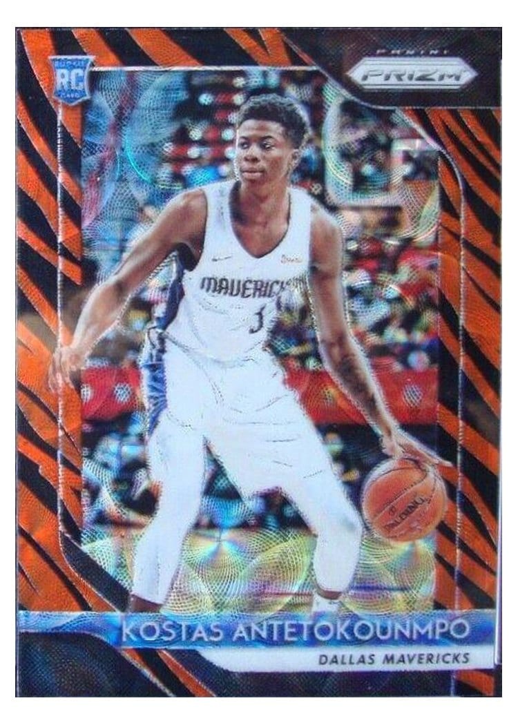 2018-19 Panini Prizm Base Set Kostas Antetokounmpo #22 card