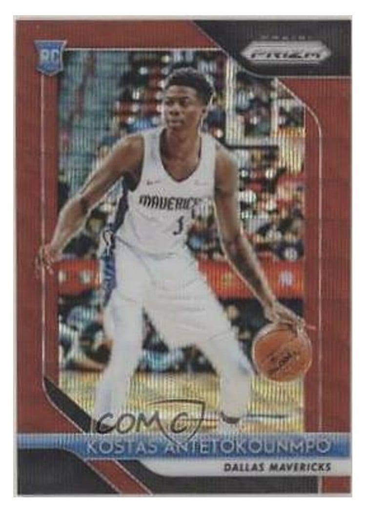 2018-19 Panini Prizm Base Set Kostas Antetokounmpo #22 card