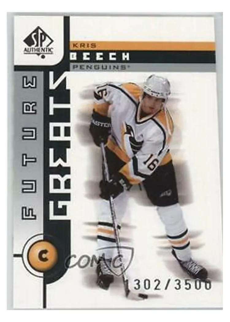 2001 SP Authentic Kris Beech #119 card