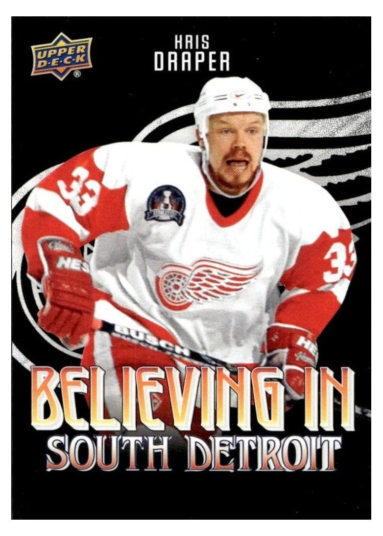 2025-26 Upper Deck Detroit Red Wings Centennial Believing in South Detroit Kris Draper #BSD-16 card
