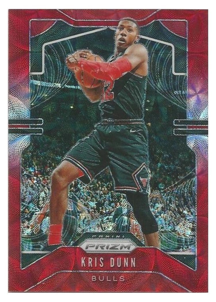 2019-20 Panini Prizm Base Set Kris Dunn #62 card