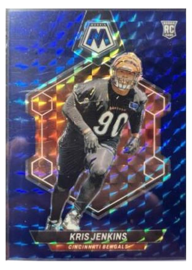2024 Panini Mosaic Base Set Kris Jenkins Blue #348 card