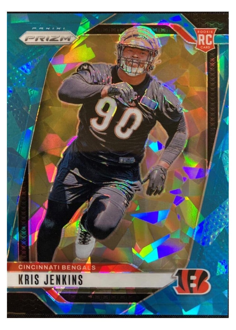 2024 Panini Prizm Base Set Kris Jenkins Blue Ice #364 card