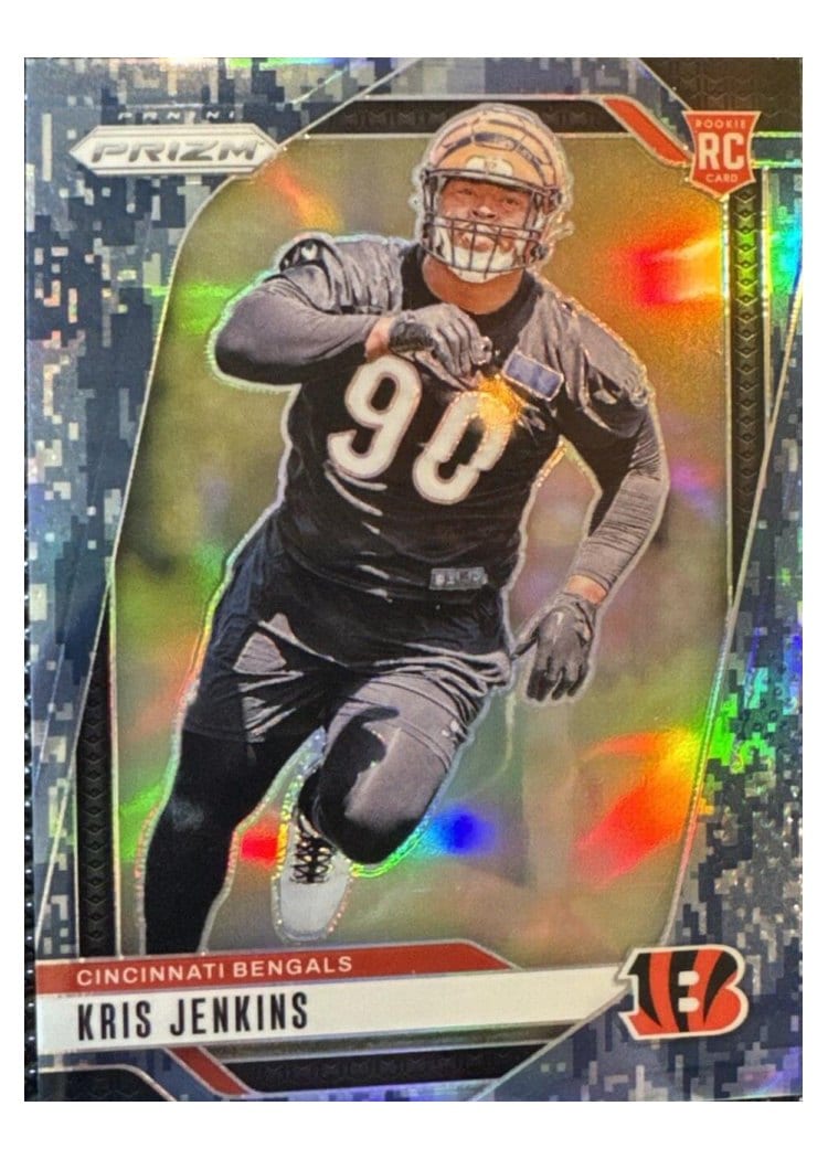 2024 Panini Prizm Base Set Kris Jenkins Navy Camo #364 card