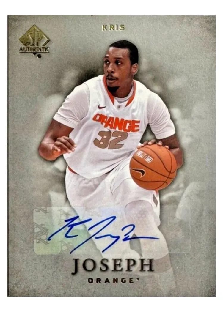 2012 SP Authentic Kris Joseph #40 card