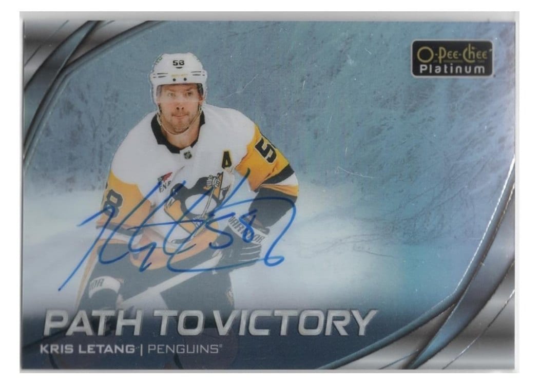 2025-26 O-Pee-Chee Platinum Path to Victory Rainbow Auto Kris Letang #PV-5