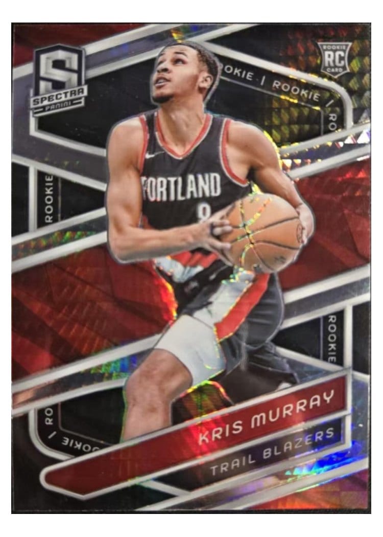 2023-24 Panini Spectra Base Set Kris Murray Black International #144 card