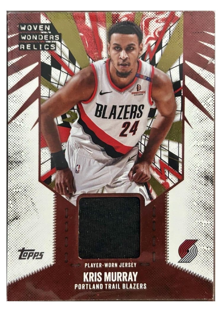 2025-26 Topps Woven Wonders Relics Kris Murray #WW-KM card