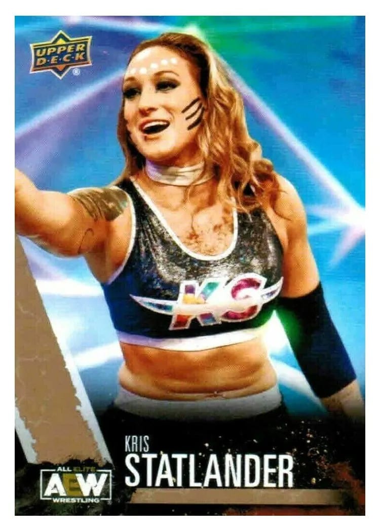 2021 Upper Deck AEW Kris Statlander Gold #2 card