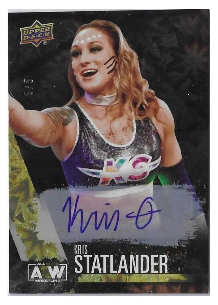 2021 Upper Deck AEW Kris Statlander Dynamite Autograph #2 card