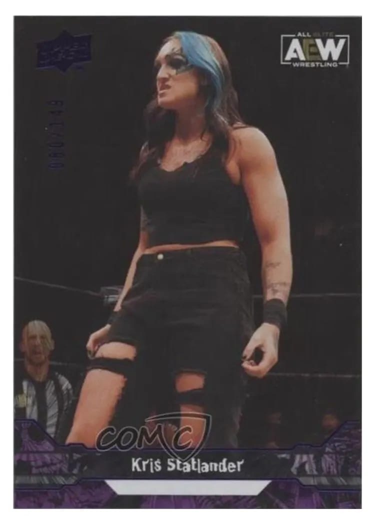 2023 Upper Deck AEW Kris Statlander Purple Pyro #5 card