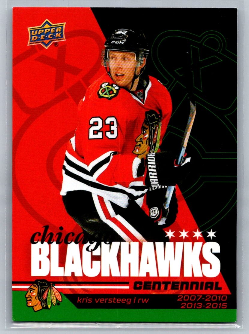 2025-26 Upper Deck Chicago Blackhawks Centennial Hobby Kris Versteeg #70 card