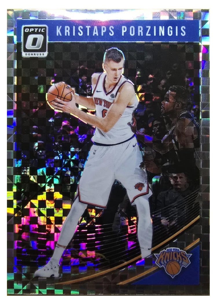 2018-19 Donruss Optic Base Set Kristaps Porzingis #87 card
