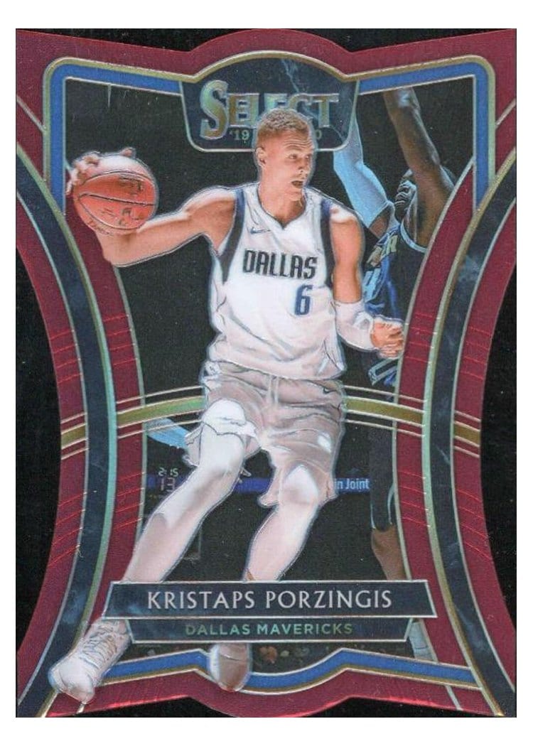2019-20 Panini Select Base Set Kristaps Porzingis #123 card