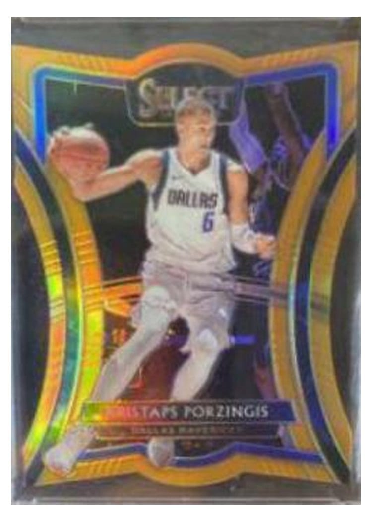 2019-20 Panini Select Base Set Kristaps Porzingis #123 card