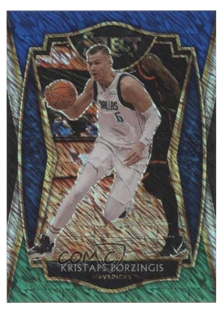 2020-21 Panini Select Base Set Kristaps Porzingis #105 card