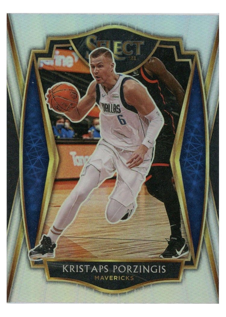 2020-21 Panini Select Base Set Kristaps Porzingis #105 card