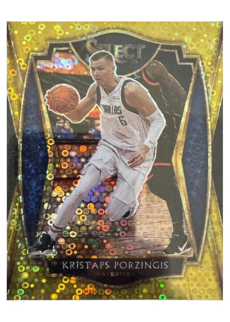 2020-21 Panini Select Base Set Kristaps Porzingis #105 card