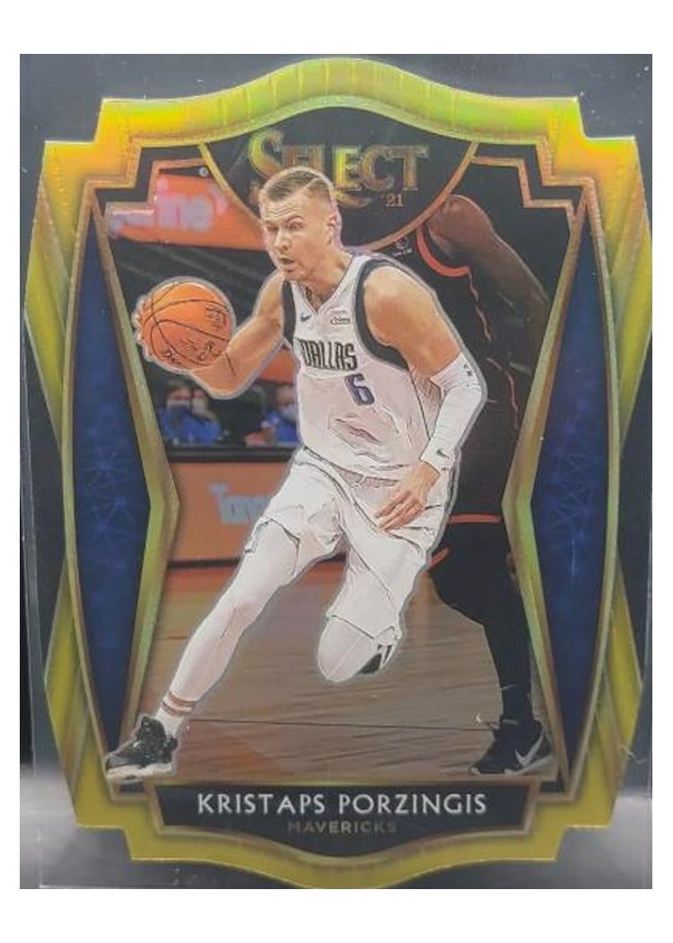 2020-21 Panini Select Base Set Kristaps Porzingis #105 card
