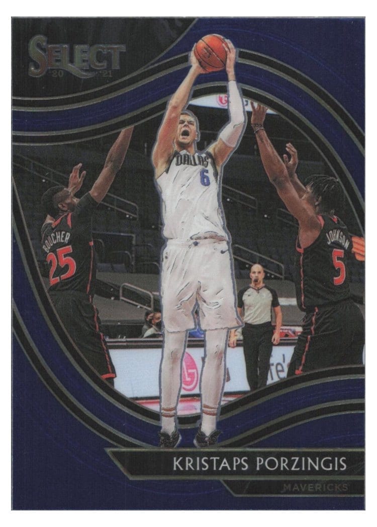 2020-21 Panini Select Base Set Kristaps Porzingis #244 card