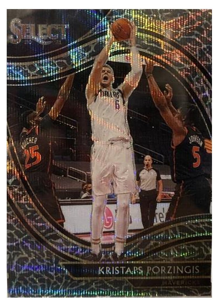 2020-21 Panini Select Base Set Kristaps Porzingis #244 card