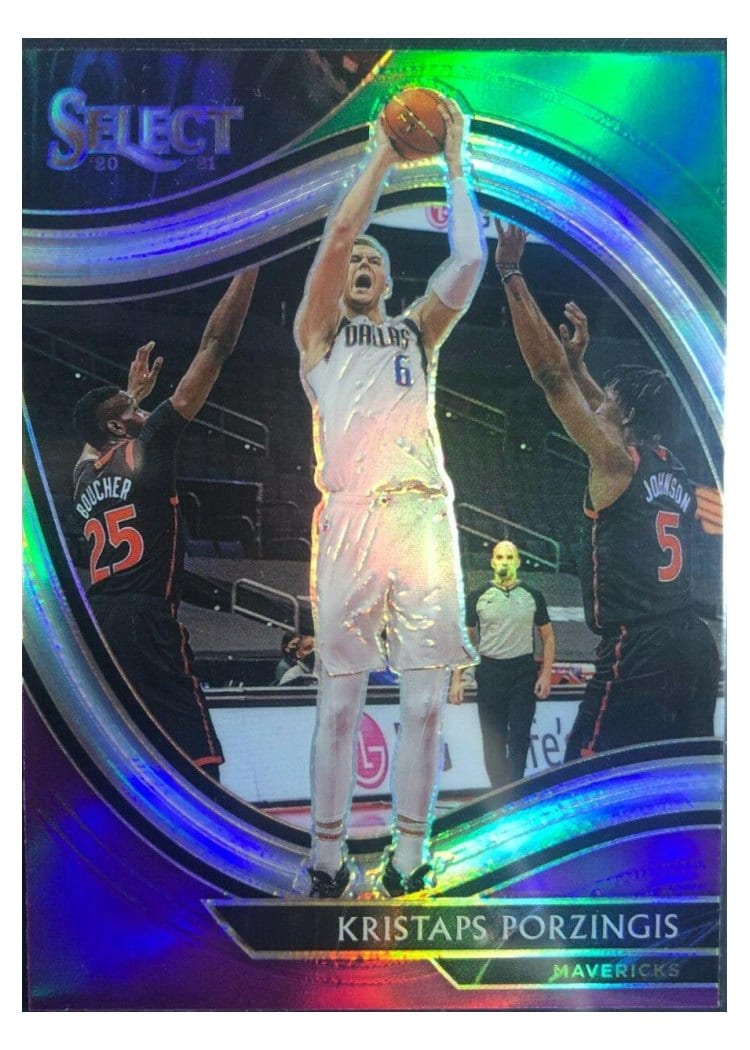 2020-21 Panini Select Base Set Kristaps Porzingis #244 card